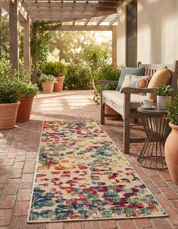 2' x 6' Easy-Clean Casablanca Indoor / Outdoor Runner Rug