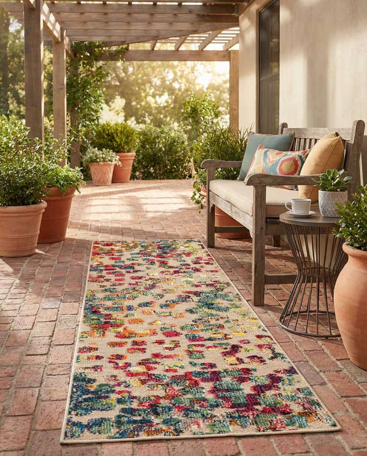 2' x 6' Easy-Clean Casablanca Indoor / Outdoor Runner Rug