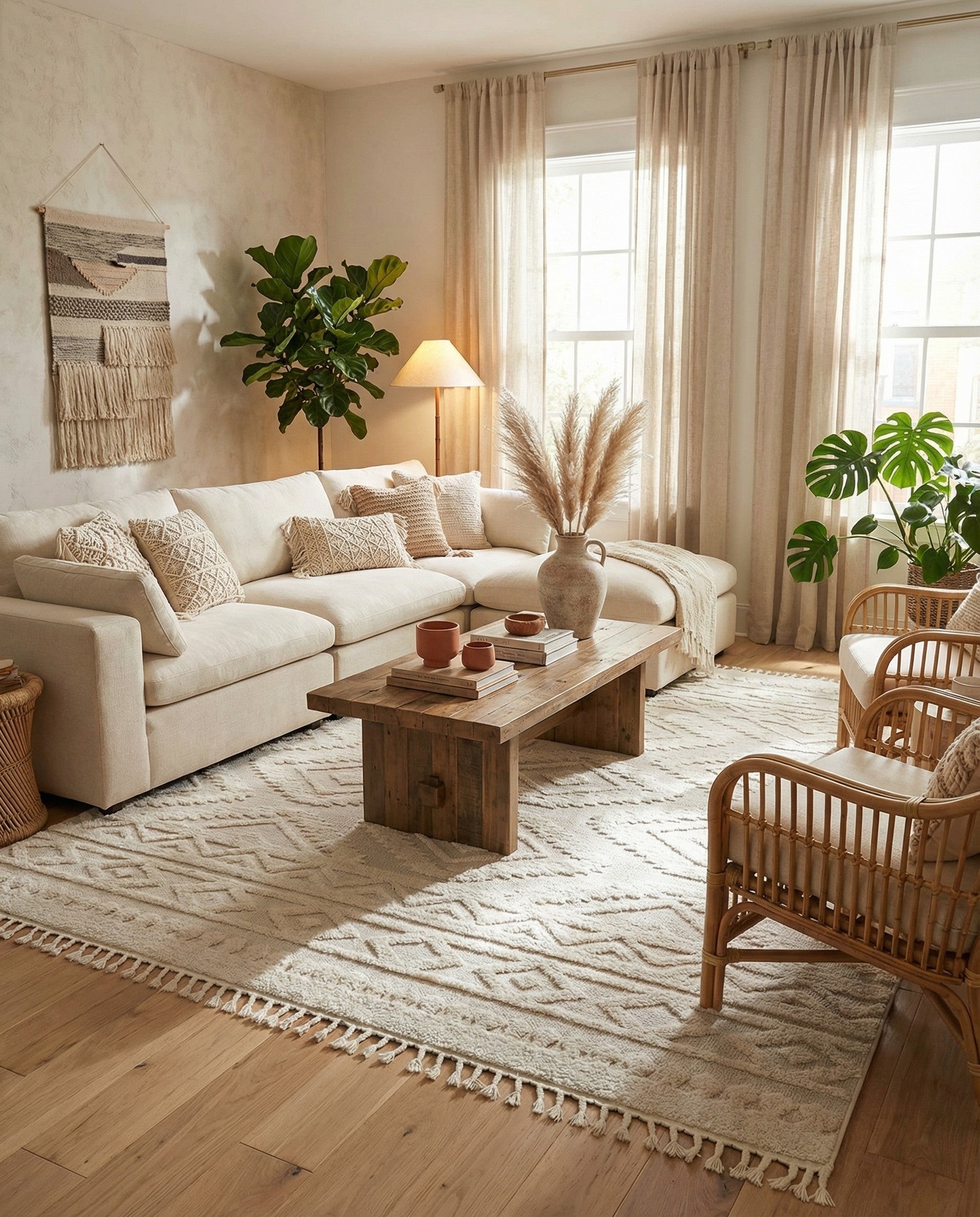 Ivory Boho Rug