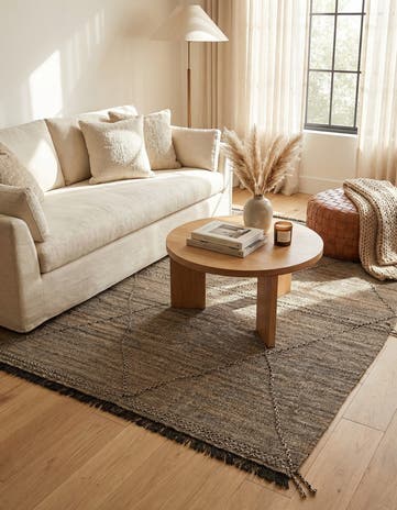 5' 7 x 7' 9 Hand Knotted Moroccan Wool Rug