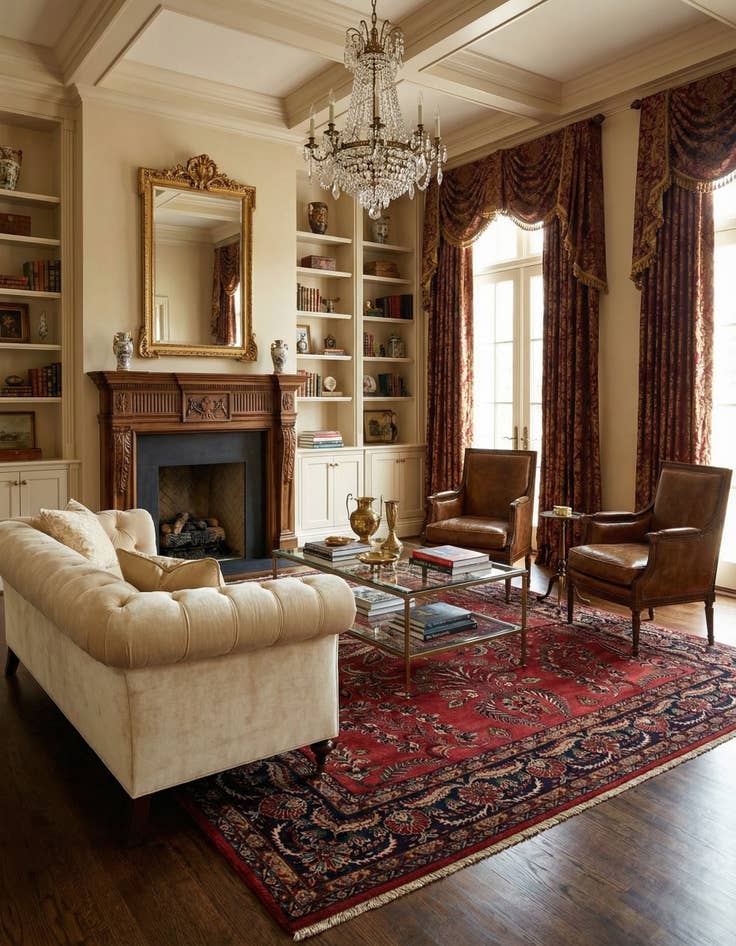 Detail image of  8' 2 x 10' 1  Hand Knotted Sarough Oriental Wool Rug