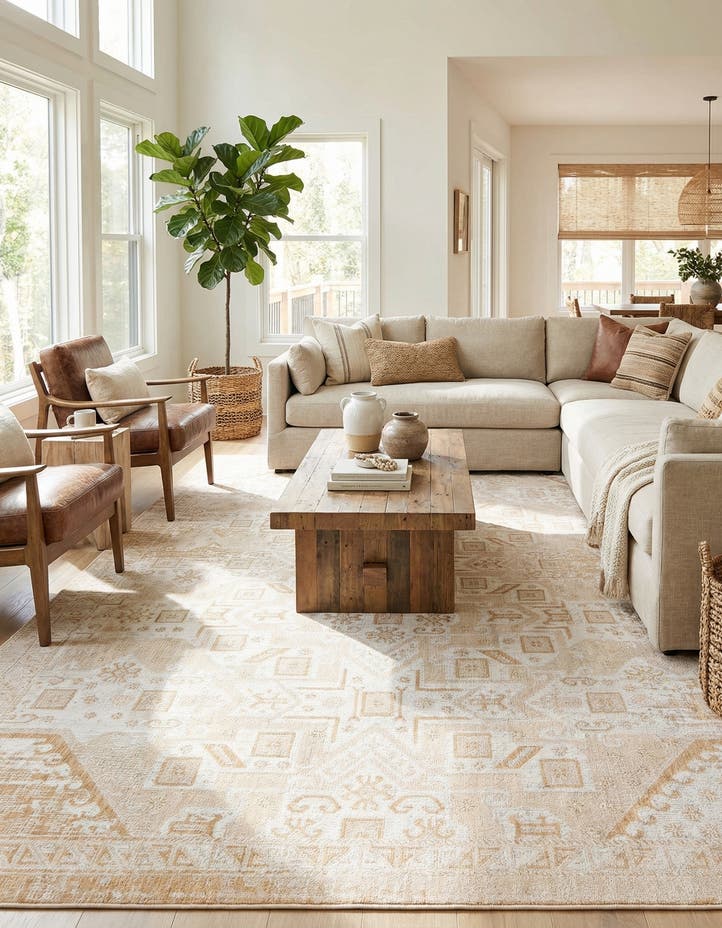 10' x 14' Easy-Clean Aztec Indoor / Outdoor ...
