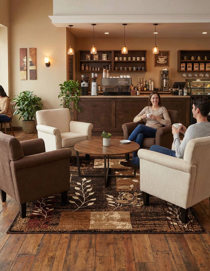 Detail image of 6' 1 x 6' 1 Cafe Square Rug