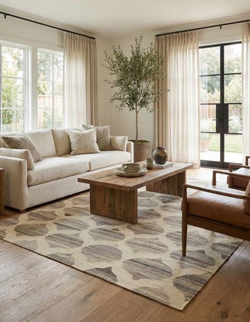 5' x 6' 7 Hand Woven Kilim Modern Wool Rug