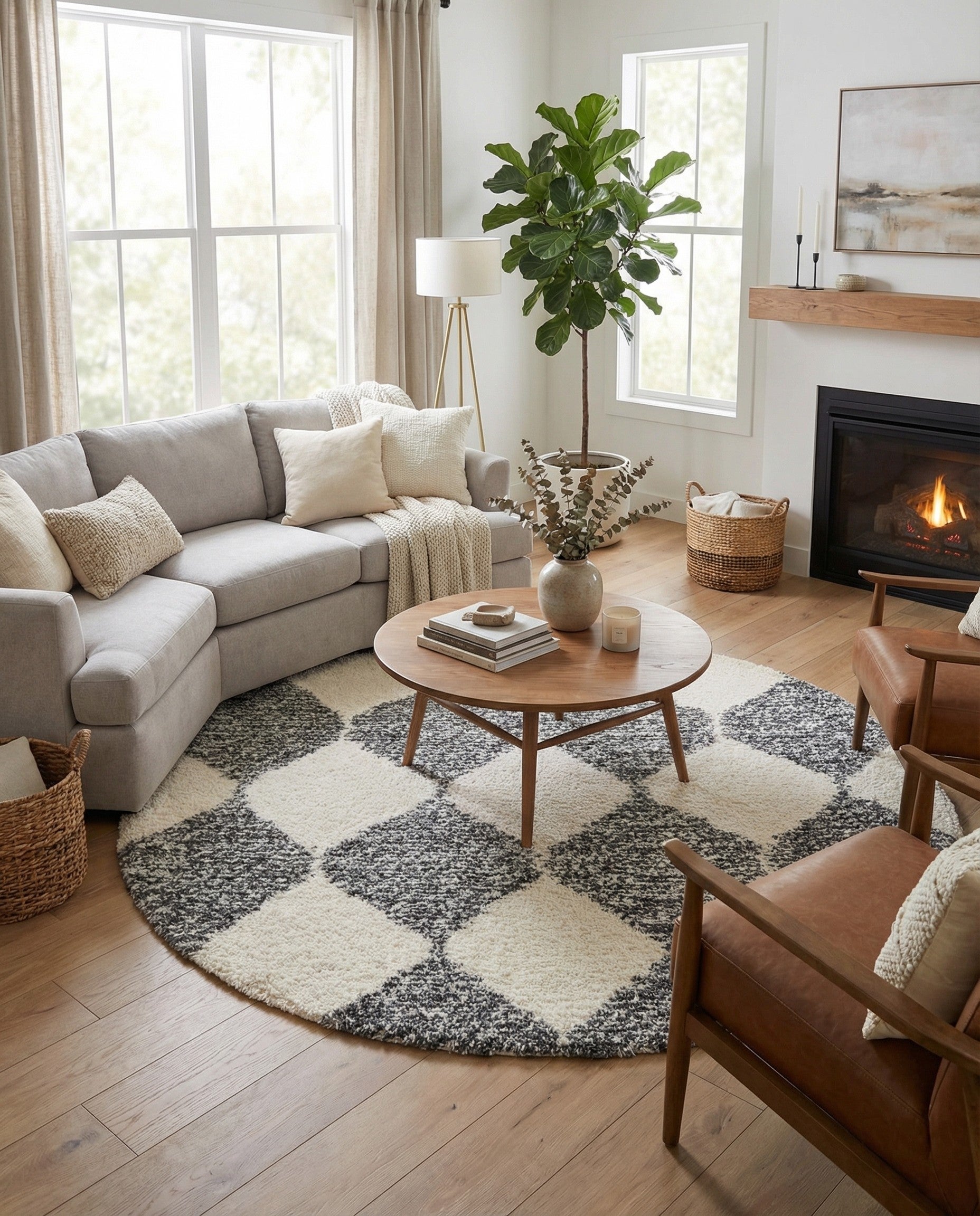  10' x 10' Serenity Shag Round Rug