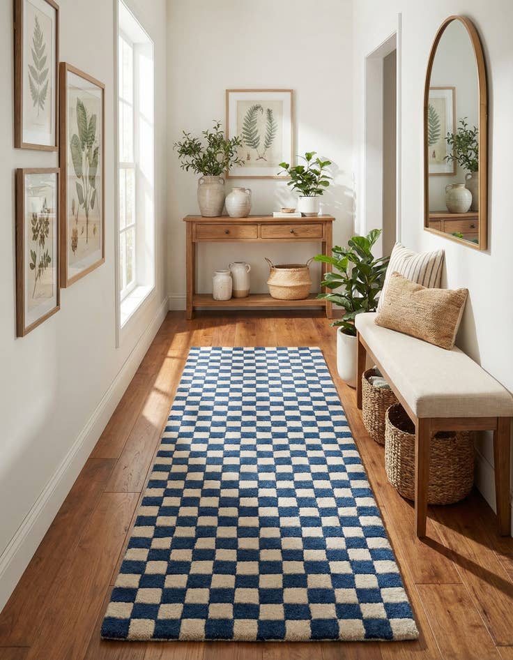 Detail image of  2' x 6' 1 Hand Tufted Wool Runner Rug