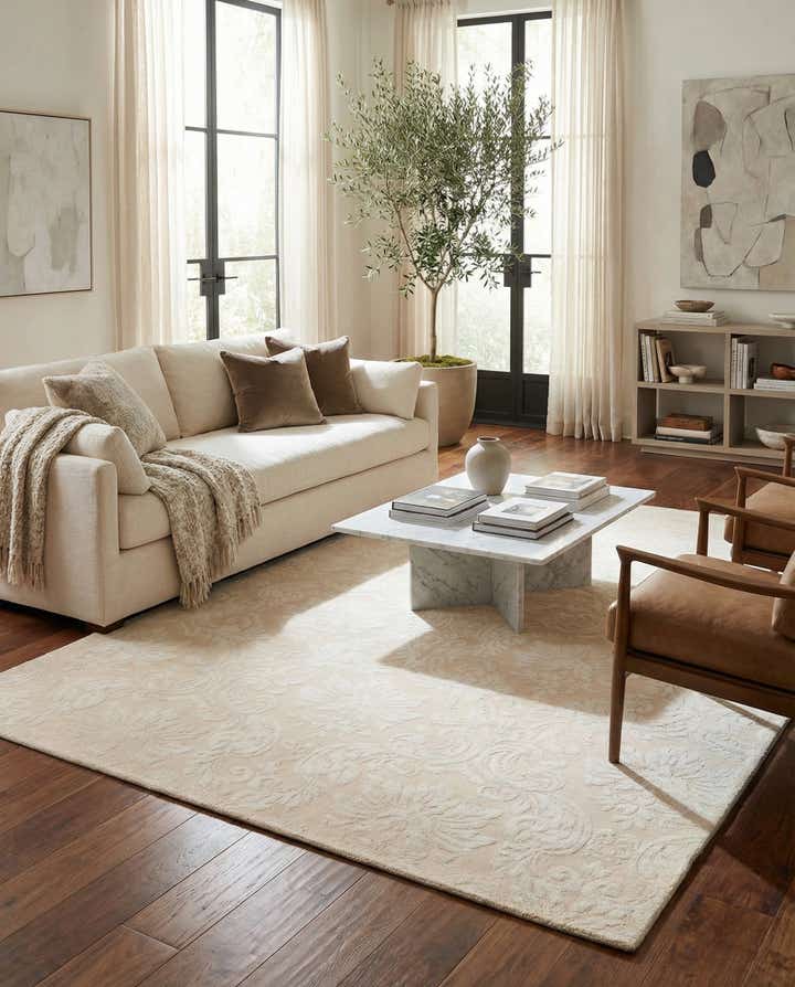 6' 9 x 9' 11 Hand Knotted Darya Wool Rug