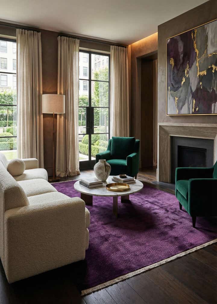 8' 3 x 11' 6 Hand Knotted Darya Wool Rug