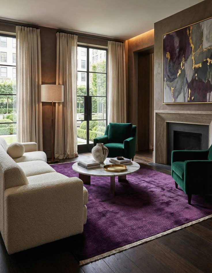 Detail image of 8' 3 x 11' 6  Hand Knotted Darya Wool Rug