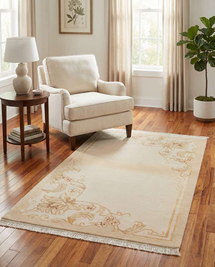 2' 7 x 4' 6 Hand Knotted Darya Wool Rug
