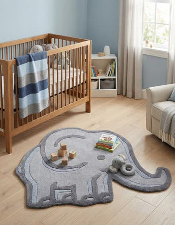3' 1 x 3' 6 Playtime Kids Wool Freeform Rug