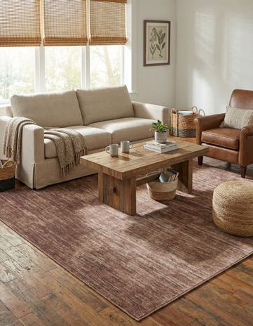 Brown Asha Square Rug