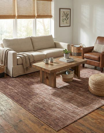 Brown Asha Square Rug