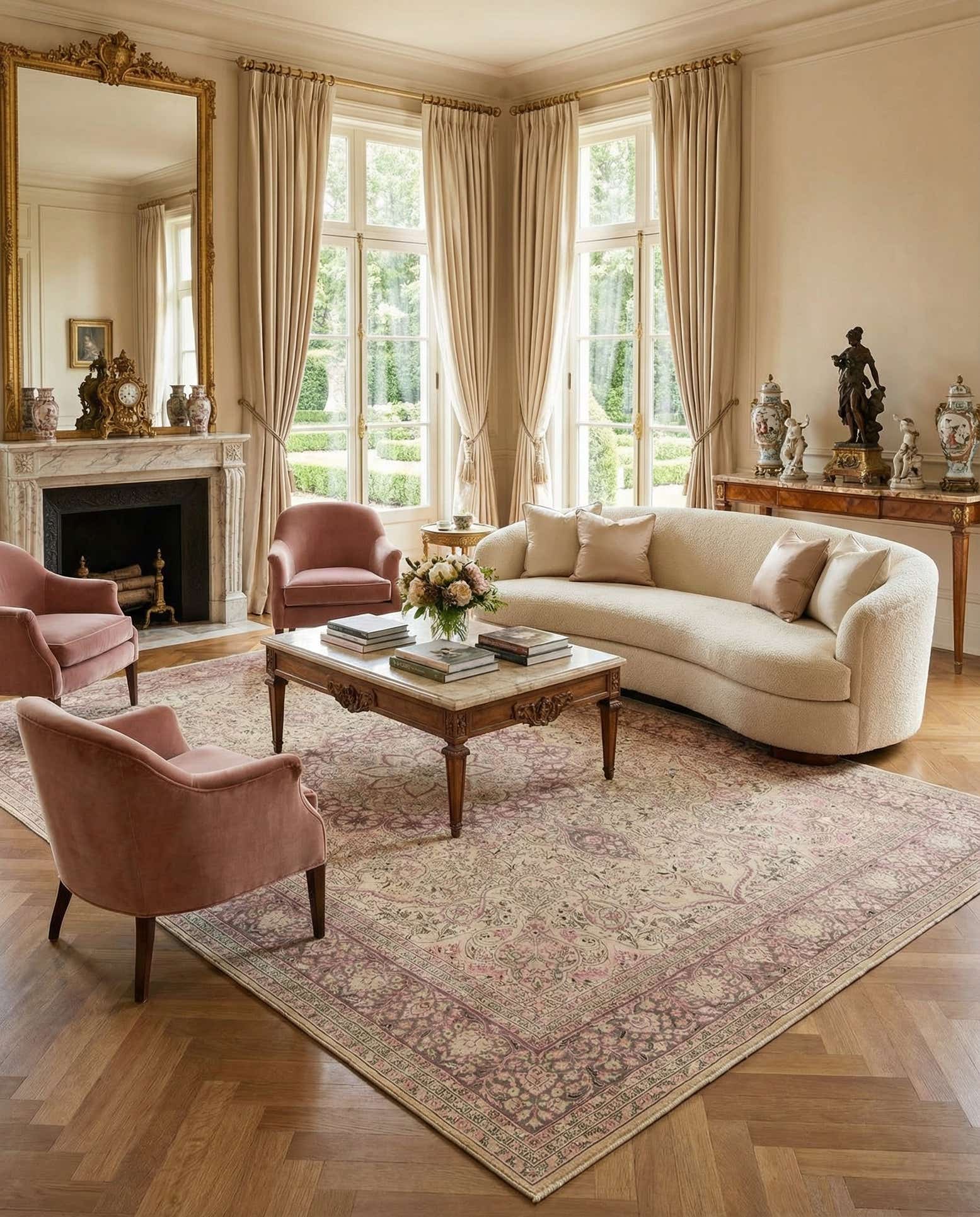 8' 4 x 12' 1 Hand Knotted Ultra Vintage Persian Wool Rug