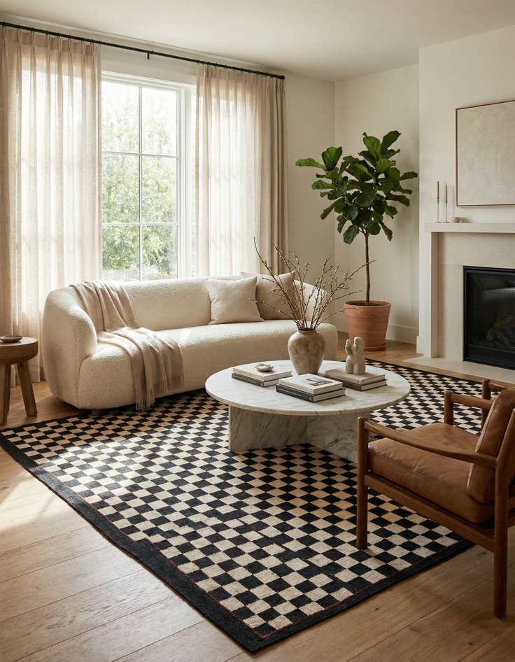 Detail image of 8' 4 x 11' 4  Hand Woven Kilim Modern Wool Rug