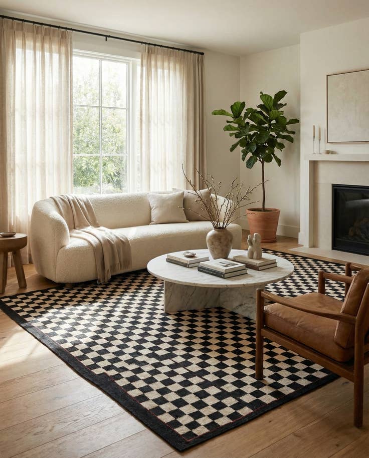 Detail image of 8' 4 x 11' 4 Hand Woven Kilim Modern Wool Rug