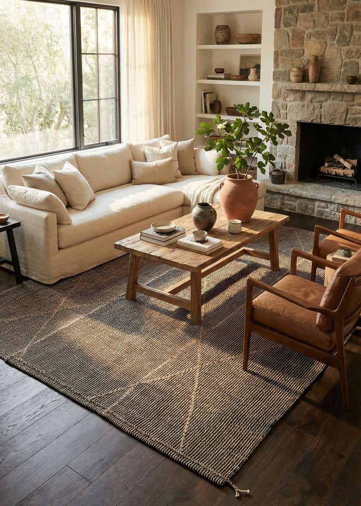 9' 10 x 14' 4 Hand Knotted Moroccan Wool Rug