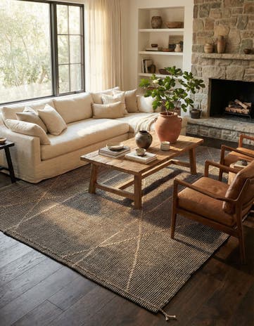 9' 10 x 14' 4 Hand Knotted Moroccan Wool Rug