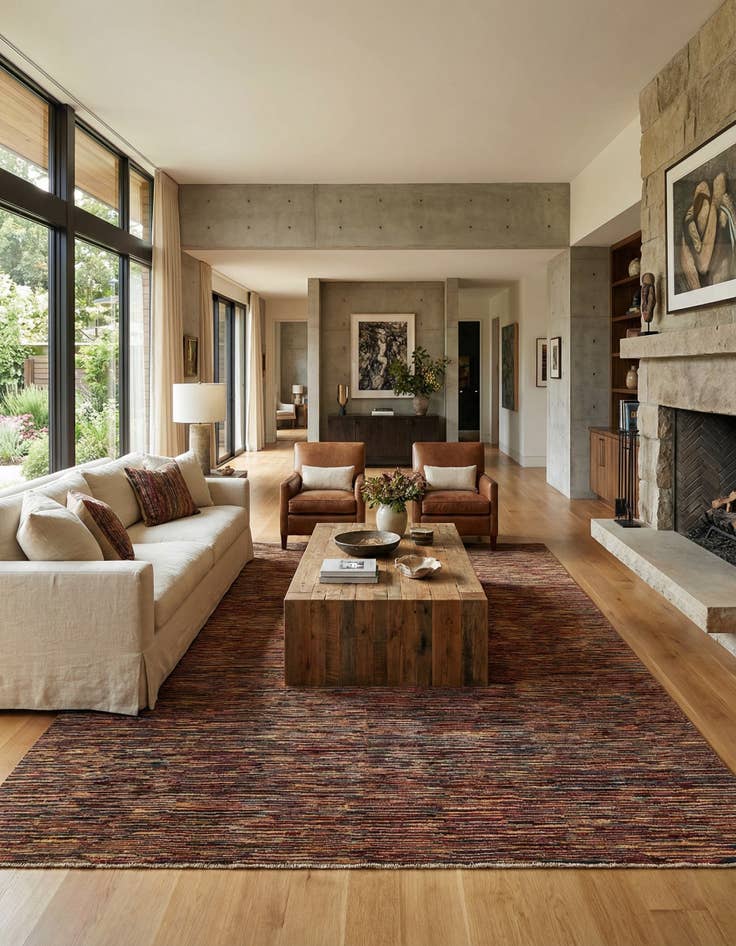 Detail image of 8' 10 x 11' 10  Hand Knotted Modern Ziegler Wool Rug