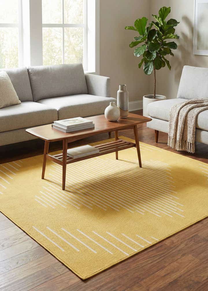 7' x 7' Easy-Clean Modern Indoor / Outdoor Square Rug
