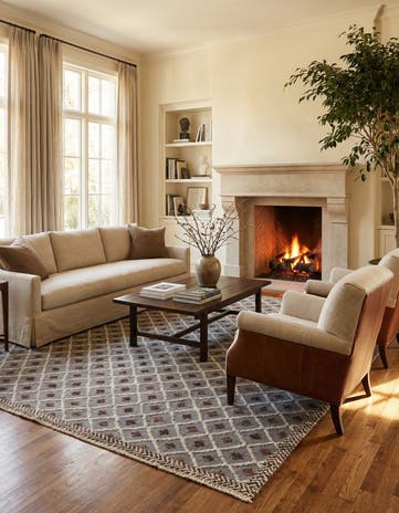 8' 2 x 10' 7 Hand Knotted Darya Wool Rug
