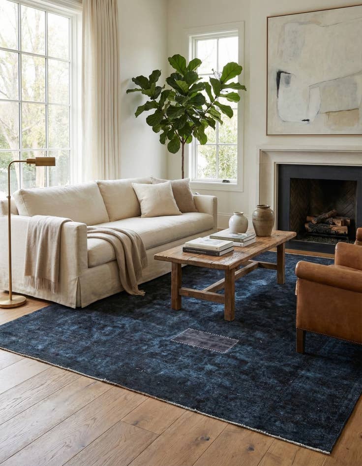 Detail image of 8' 9 x 12' 1  Hand Knotted Ultra Vintage Persian Wool Rug