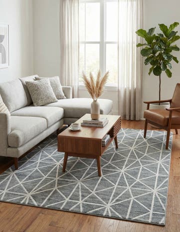 6' x 9' Lattice Trellis Rug