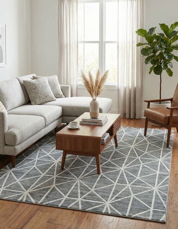 6' x 9' Lattice Trellis Rug