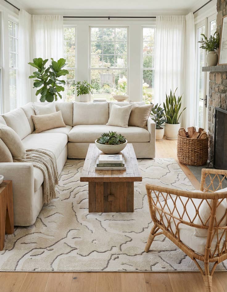 Detail image of 10' x 10'  Washable Sabrina Soto Indoor / Outdoor Square Rug