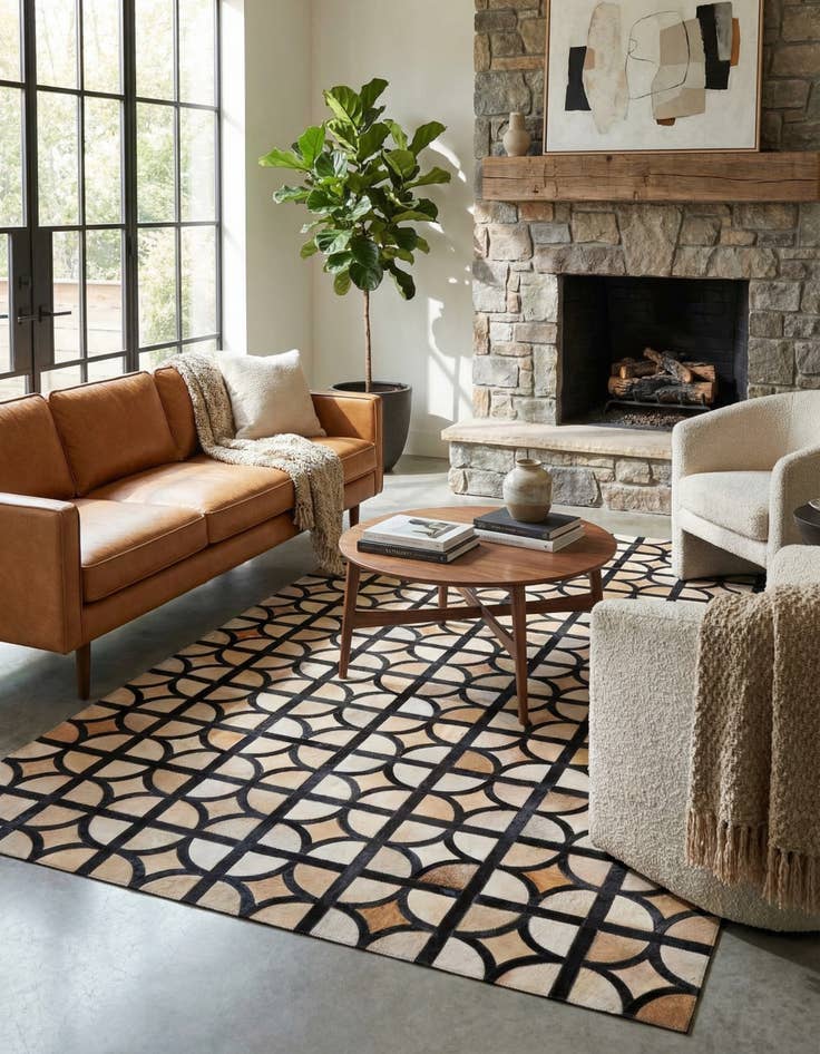 Detail image of  5' x 7' 9 Cowhide Rug