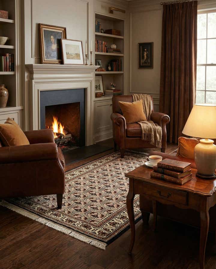 3' 2 x 5' 5 Hand Knotted Ferdos Wool Rug