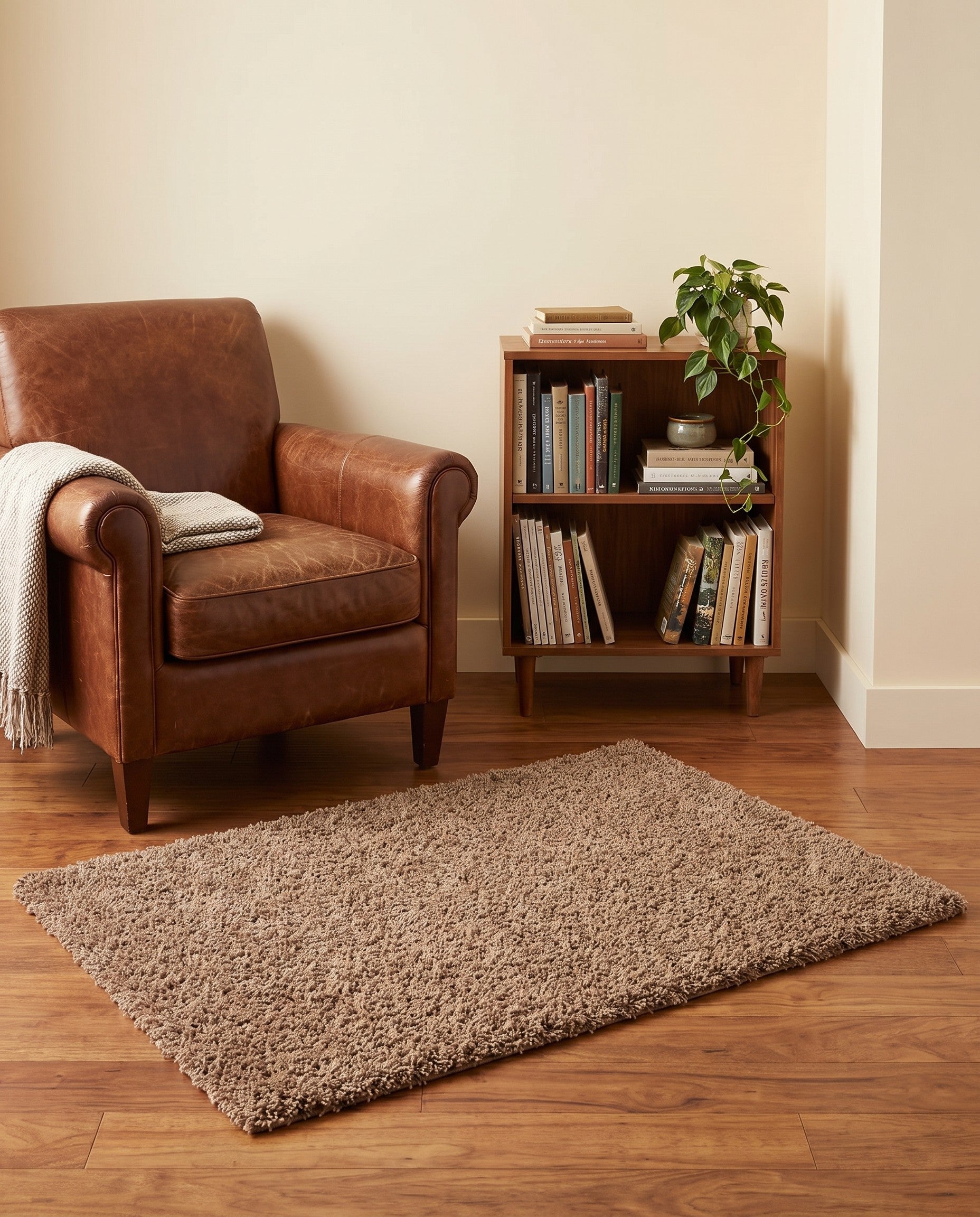 4' x 6' Solid Shag Rug