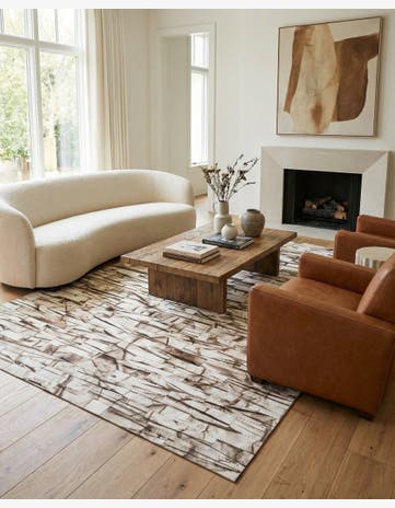 4' 11 x 8' 1 Cowhide - Patchwork Rug