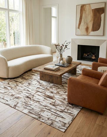 4' 11 x 8' 1 Cowhide - Patchwork Rug