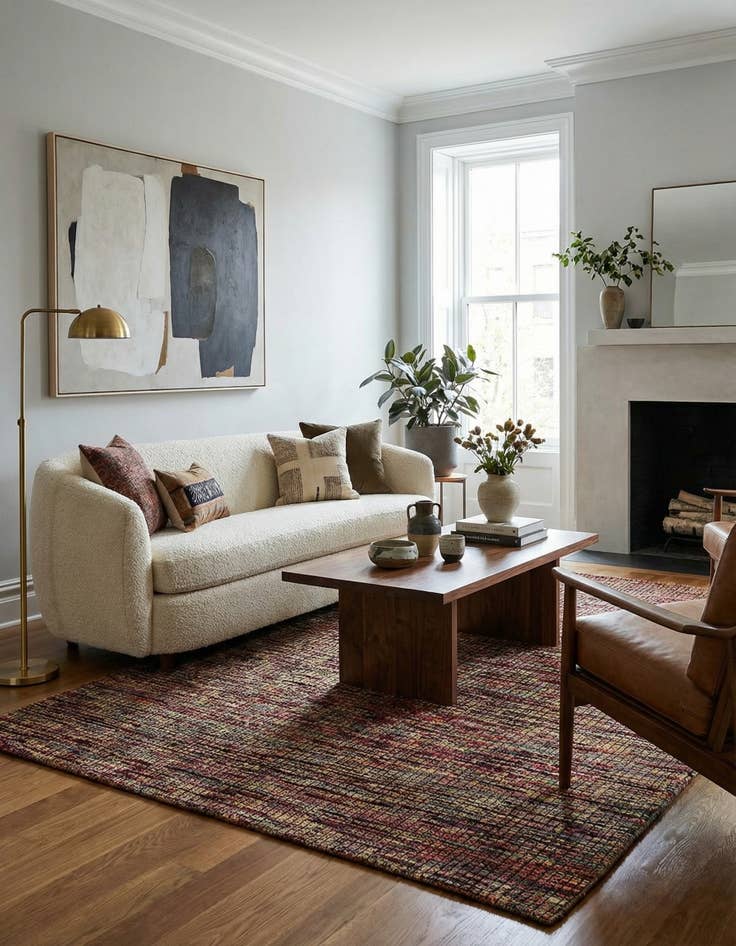 Detail image of 5' 7 x 8' 2  Hand Knotted Darya Wool Rug