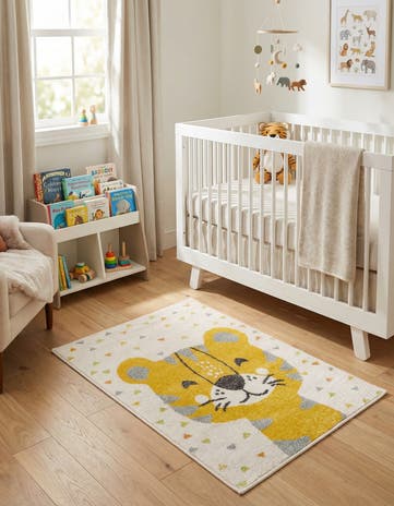 2' 2 x 3' Tiger Whimsy Kids Rug