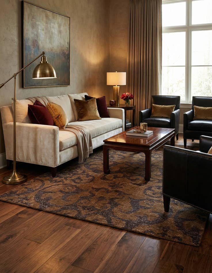 Detail image of 5' x 7' 8  Hand Knotted Darya Rug