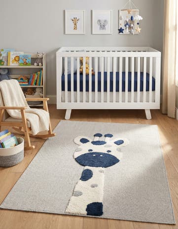 Gray Whimsy Kids Rug