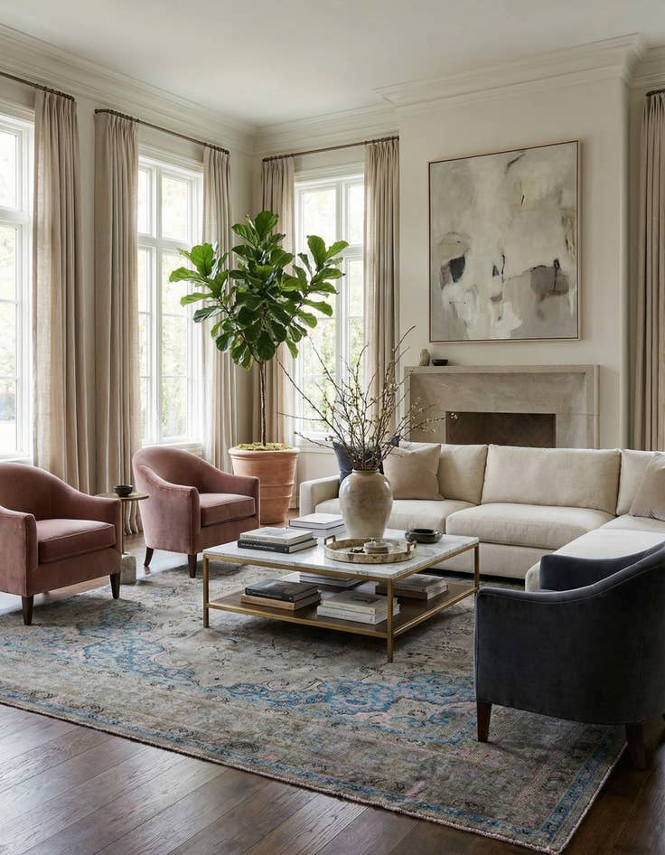 Detail image of  9' 6 x 12' 8  Hand Knotted Ultra Vintage Persian Wool Rug