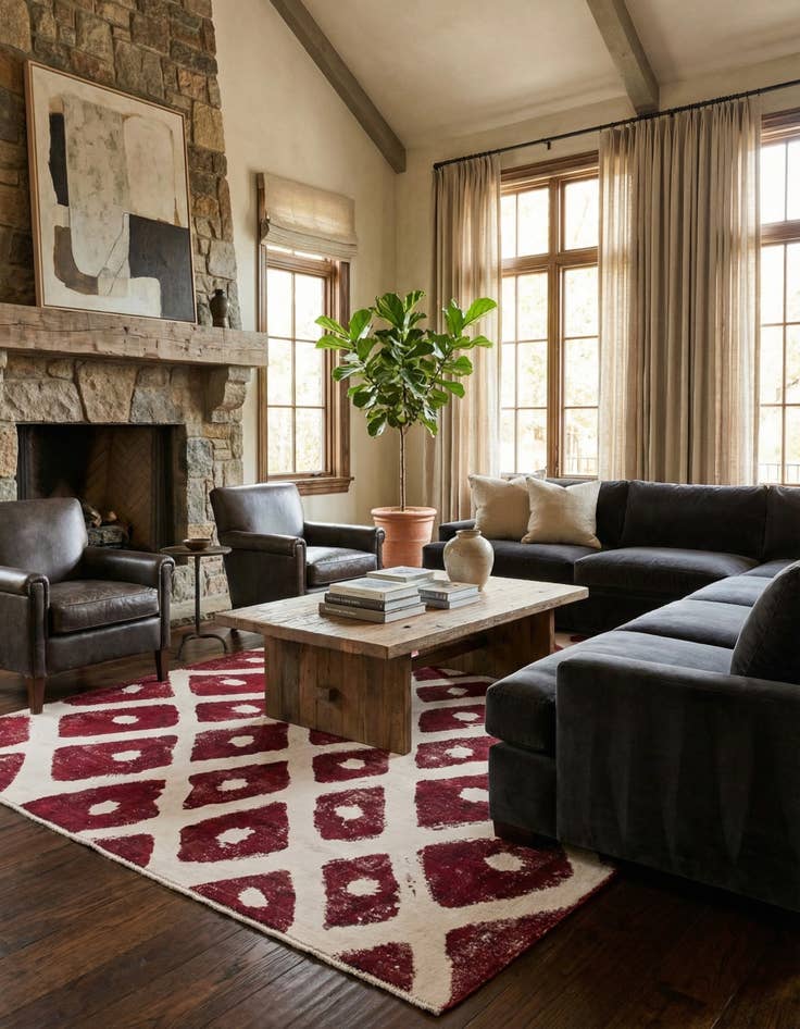 Detail image of 8' 10 x 11' 9  Hand Knotted Ultra Vintage Persian Wool Rug