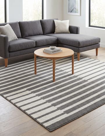 Gray Oslo Square Rug