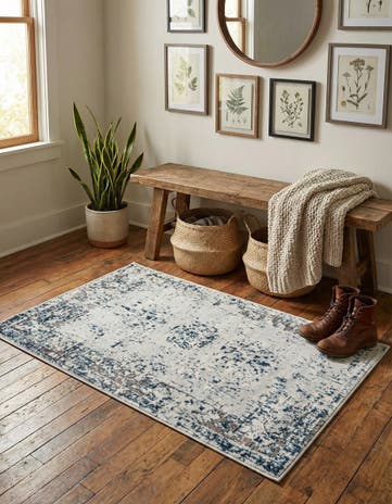 Light Blue Monte Carlo Rug