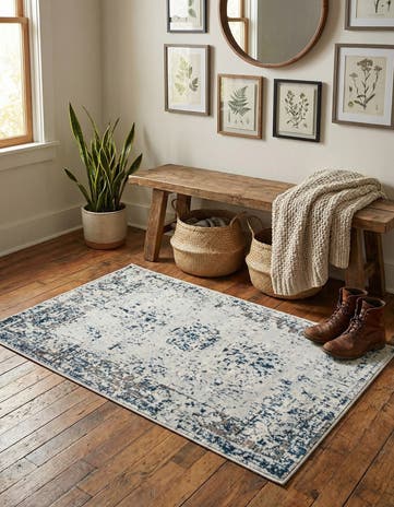 Light Blue Monte Carlo Rug