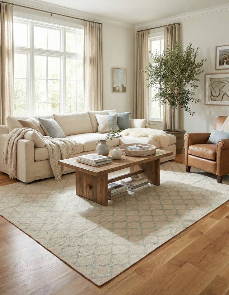 Detail image of 8' 10 x 9' 5  Hand Woven Kilim Modern Wool Square Rug