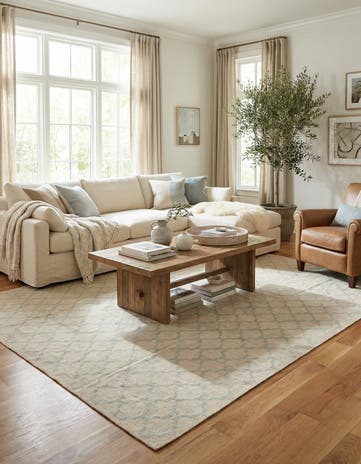 8' 10 x 9' 5 Hand Woven Kilim Modern Wool Square Rug