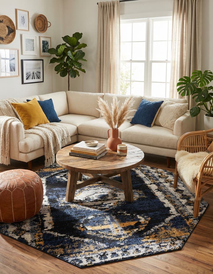 7' 10 x 7' 10 Tagine Octagon Rug