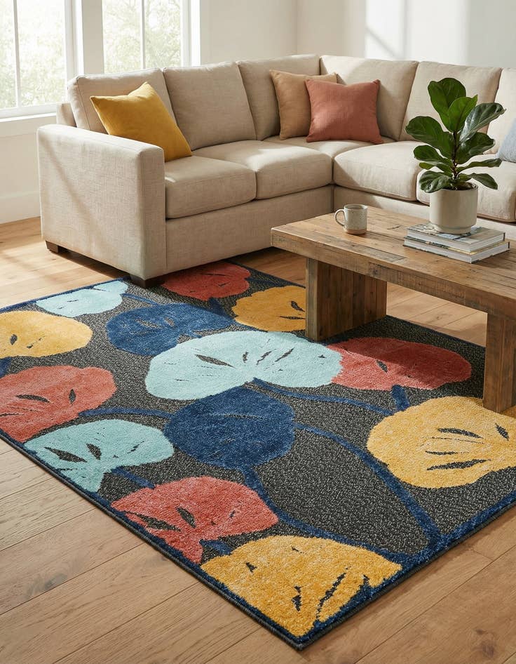 Detail image of 4' x 6'  Washable Belize Indoor / Outdoor Rug