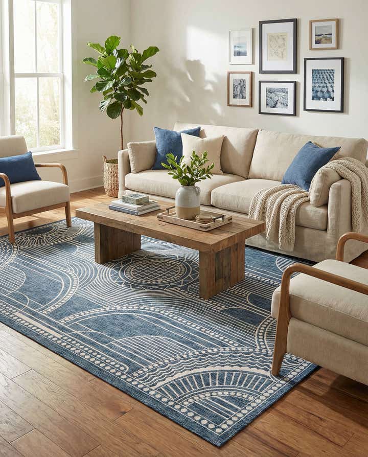 10' x 14' Easy-Clean Traditional Indoor / Outdoor Rug