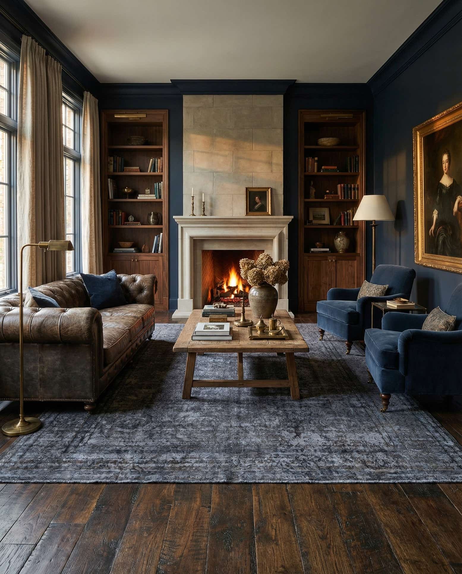 9' 9 x 12' 6 Vintage Royal Wool Rug