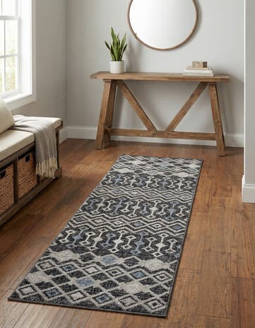 2' x 6' Eco Trellis Runner Rug